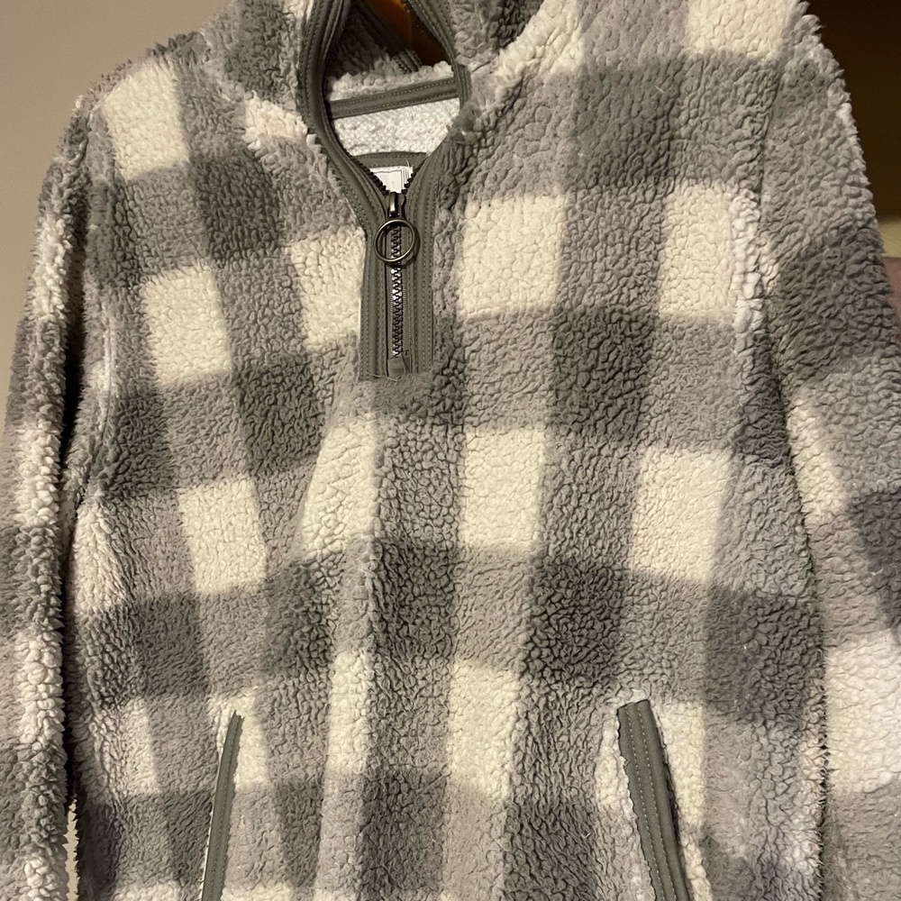 Sherpa half zip pullover